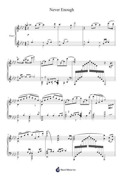 Never Enough Notenblatt von undefined-Arr.Cofvey Fieldmeo