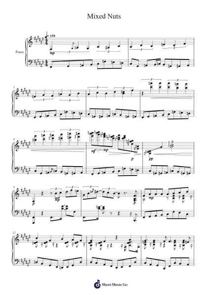 Mixed Nuts Sheet Music by Official HIGE DANdism-Arr.Hason