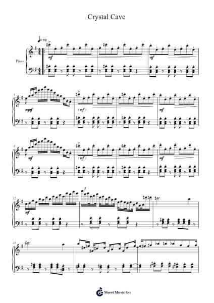 Crystal Cave / Crystal Crossing Sheet Music by Arata Iiyoshi-Arr.Chesria