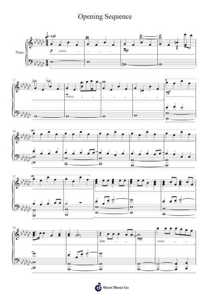 Opening Sequence Sheet Music by TOMORROW X TOGETHER-Arr.Holmesney Cliffcol