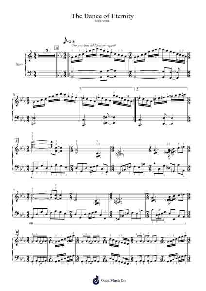 The Dance of Eternity Sheet Music by Dream Theater-Arr.Jeamesney