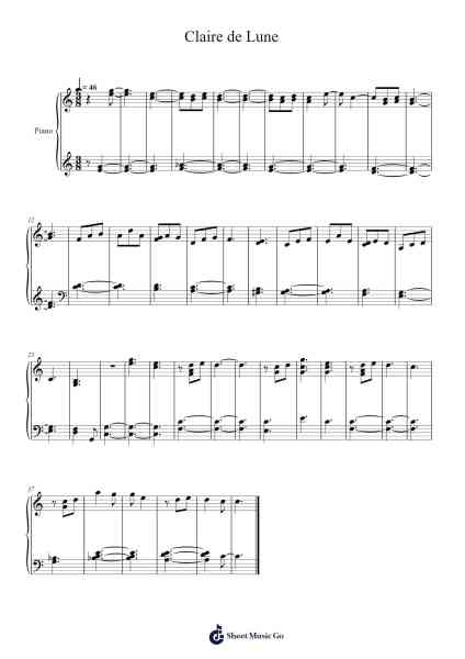 Suite Bergamasque: III. Clair de lune Sheet Music by Claude Debussy-Arr.Selo Lysel