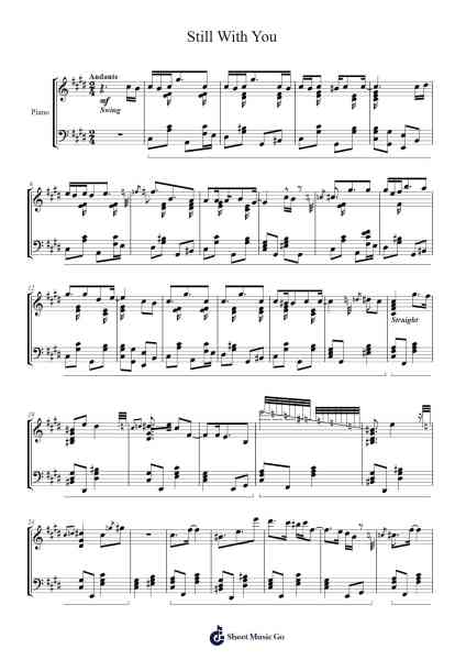 Still With You Sheet Music by Jungkook-Arr.Heca