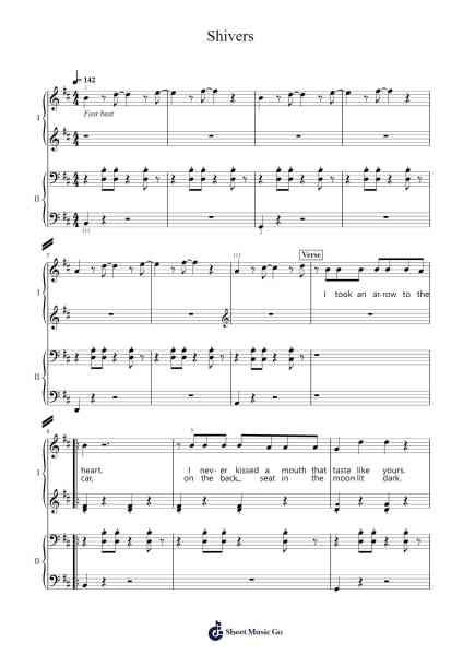 Shivers Sheet Music by Ed Sheeran-Arr.Besquinn