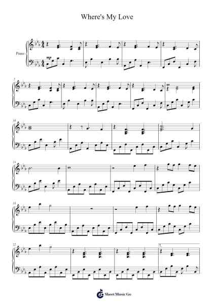 Where's My Love Sheet Music by SYML-Arr.Tice Charsweet