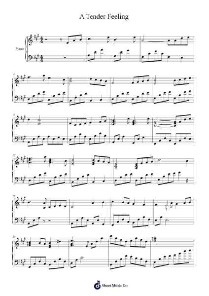 A Tender Feeling Sheet Music by Yuki Kajiura-Arr.Canme