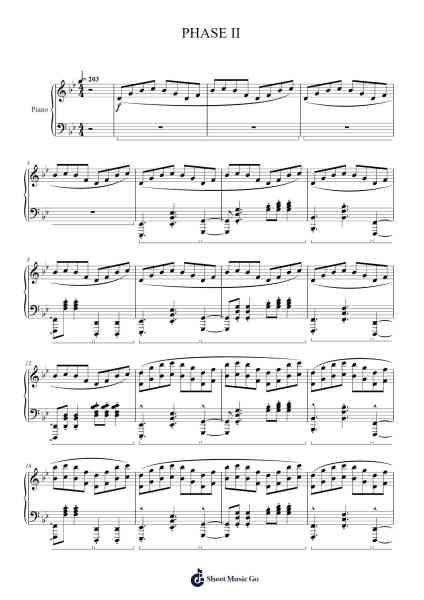 PHASE II Sheet Music by Genexon-Arr.Holtbelle