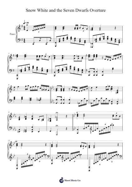Snow White and the Seven Dwarfs - Overture Sheet Music by Frank Churchill/Larry Morey/Leigh Harline-Arr.Doyvan Kipholmes