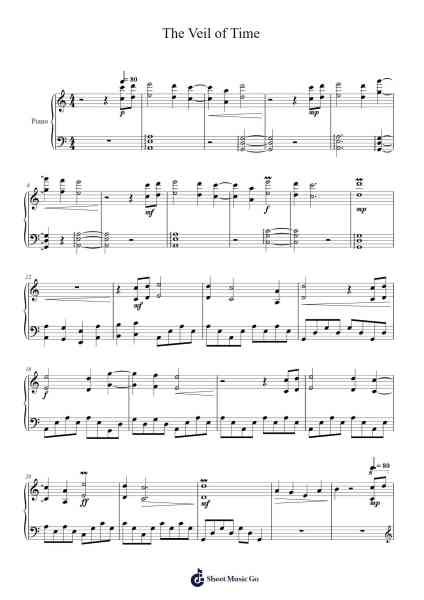 The Veil of Time Sheet Music by Bear McCreary-Arr.Hartepeare
