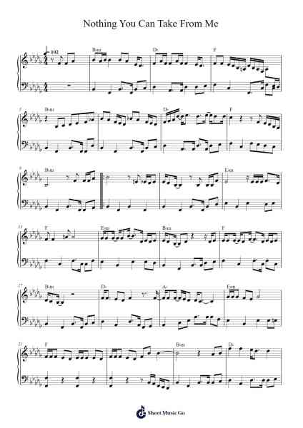 Nothing You Can Take From Me Sheet Music by Rachel Zegler-Arr.Boycegold
