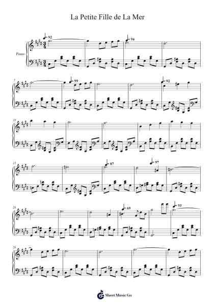 La Petite Fille de La Mer Sheet Music by Vangelis-Arr.Polwer Sharpger