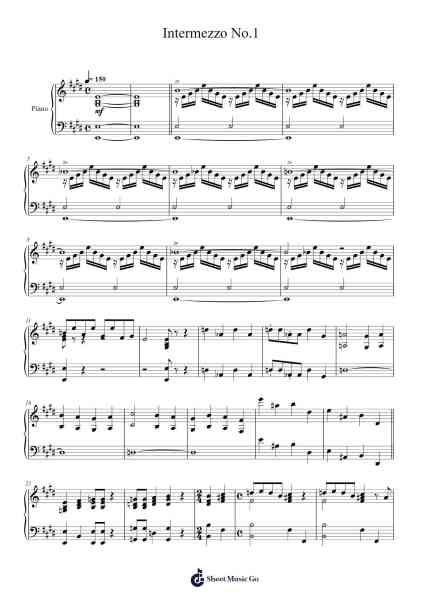 Intermezzo No.1 Sheet Music by Benny Andersson/Björn Ulvaeus-Arr.Reedthey Zeway