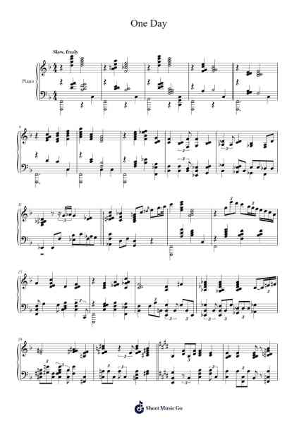 One Day Sheet Music by Jacob Collier-Arr.Deanlay Dulsnow