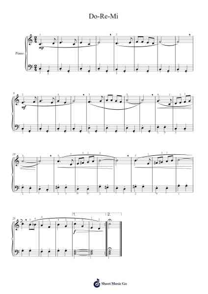 Do-Re-Mi Sheet Music by Rodgers & Hammerstein-Arr.Jamesstone