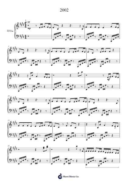 2002 Sheet Music by Anne-Marie-Arr.Atwright