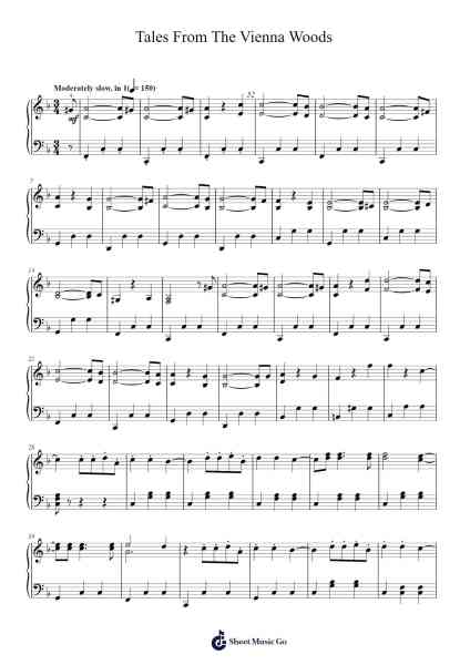 Tales from the Vienna Woods, Op. 325 Sheet Music by Johann Strauss Jr.-Arr.Wano'neil Orn