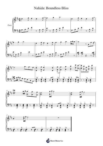 Nahida: Boundless Bliss Sheet Music by Yu-Peng Chen-Arr.Irbald Jouvier