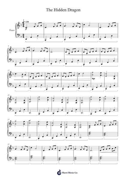 The Hidden Dragon Sheet Music by Jertab-Arr.Pomeo Walshbee