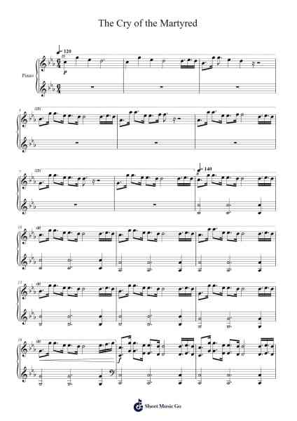 The Cry of the Martyred Sheet Music by Luke A. J. Miller-Arr.Hughmand