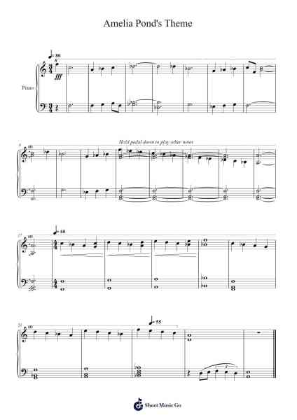 Amelia Pond's Theme Sheet Music by Murray Gold-Arr.Krispert
