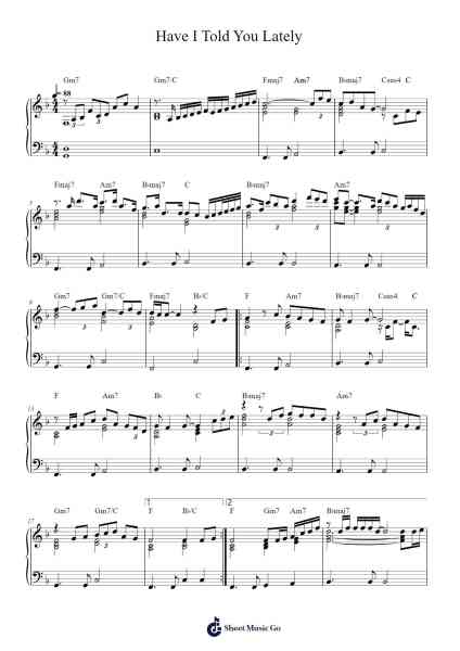 Have I Told You Lately Sheet Music by Van Morrison-Arr.Hartkeats