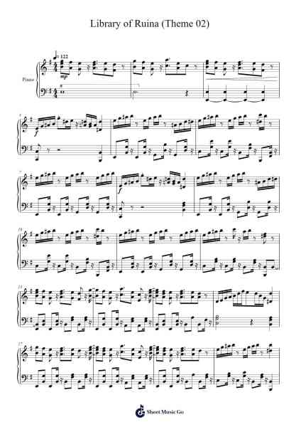 Library of Ruina (Theme 02) Sheet Music by StudioEIM-Arr.Yedlis Nycol