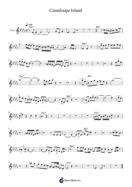 Cantaloupe Island Sheet Music by Herbie Hancock-Arr.Fagee