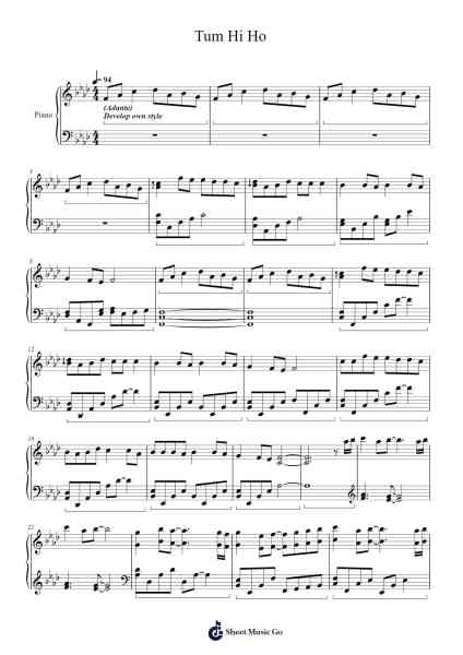 Tum Hi Ho Sheet Music by undefined-Arr.Hobbaird Birdsibyl