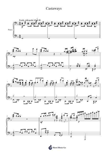 Castaways Sheet Music by Evan Lurie/Douglas Wieselman-Arr.Chestom