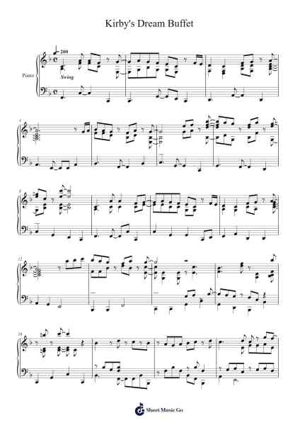 Kirby's Dream Buffet Sheet Music by -Arr.Cropenn Brighted