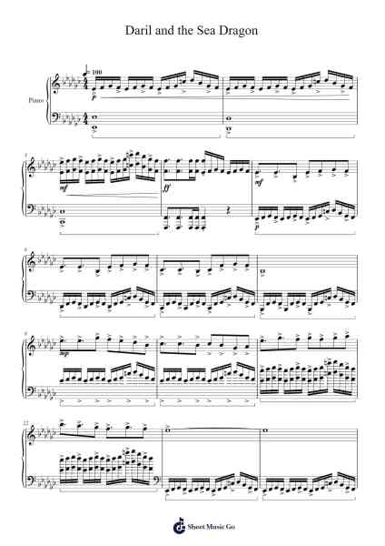 Daril and the Sea Dragon Sheet Music by Caroline Terry-Arr.Cybing Gilldrew