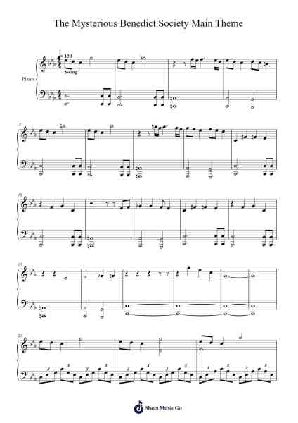 Main theme from The Mysterious Benedict Society 楽譜 by Theodore Shapiro/Joseph Shirley-Arr.Croftslop