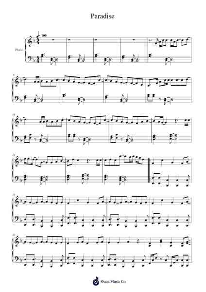 Paradise Sheet Music by NCT 127-Arr.Janron