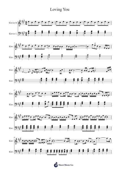 Loving You Sheet Music by Seafret-Arr.Ossharp Nortiane