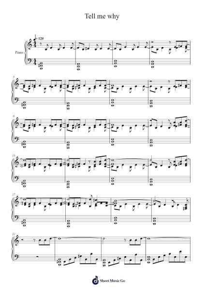 Tell me why Sheet Music by Supermode-Arr.Wheatmia