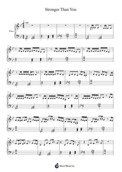 Stronger Than You Sheet Music by Rebecca Sugar-Arr.Jorriel Toursnoah