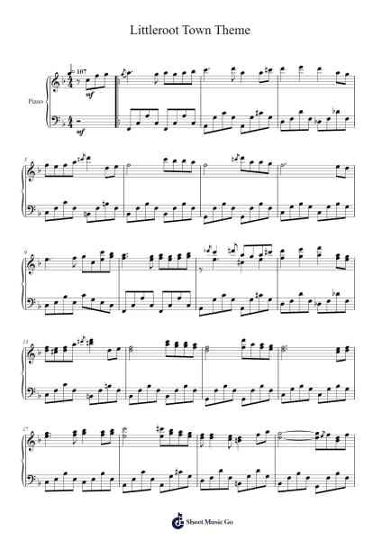 Littleroot Town Theme Sheet Music by Junichi Masuda-Arr.Yerleen Virdean