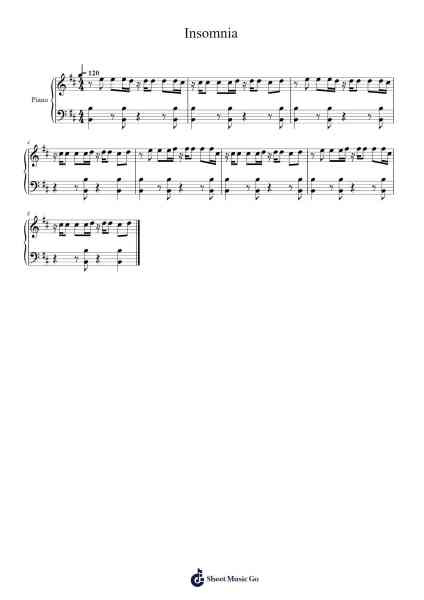Insomnia Sheet Music by Faithless-Arr.Triswolf Roochel