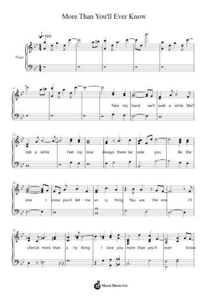 More Than You'll Ever Know Sheet Music by Michael Ruff-Arr.Totience Queesom