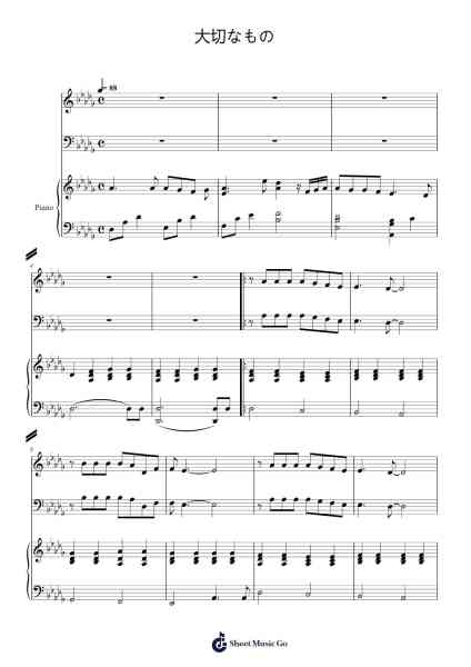 大切なもの Sheet Music by 朋子山崎-Arr.Thornle