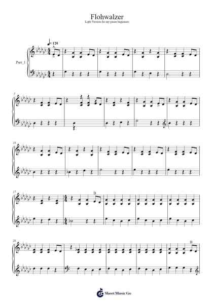 Flohwalzer Notas de música por undefined-Arr.Evejob