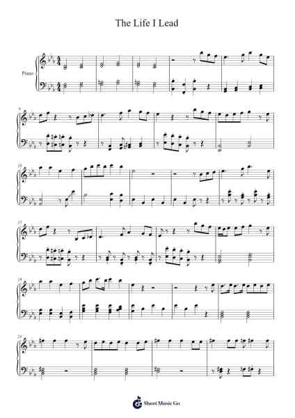 The Life I Lead Sheet Music by David Tomlinson-Arr.Clylogg Brarie