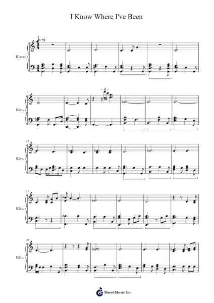 I Know Where I've Been Sheet Music by undefined-Arr.Jesret