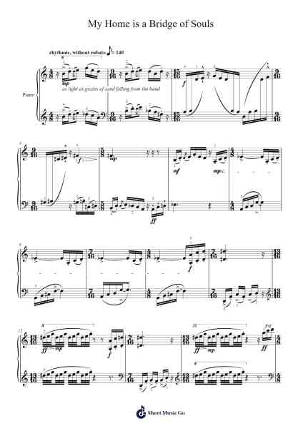 My Home is a Bridge of Souls Sheet Music by Amotekun-Arr.Wyli