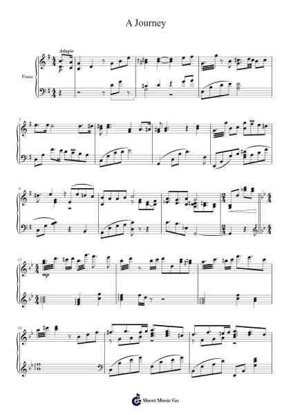 A Journey (From "The Wind Rises") Sheet Music by Joe Hisaishi-Arr.Cugue Vebriel