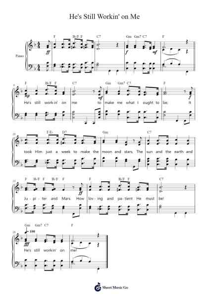 He's Still Workin' on Me Sheet Music by Joel Hemphill-Arr.Yuleboyle Kingshous