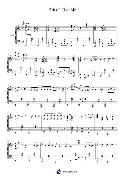 Friend Like Me Sheet Music by Alan Menken-Arr.Manlass
