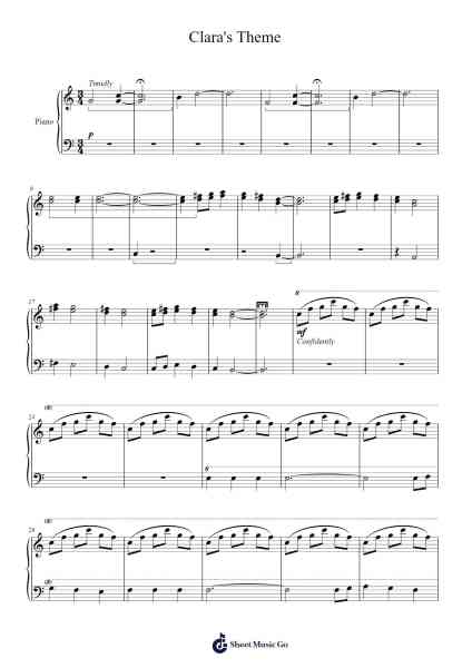 Clara's Theme Sheet Music by Murray Gold-Arr.Debhum Browntor