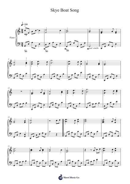 Skye Boat Song Sheet Music by Misc Television-Arr.Millsharp Waygrace