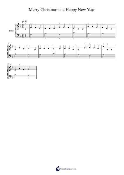 Merry Christmas and Happy New Year Sheet Music by Martha Wainwright-Arr.Francesphrey Faholmes